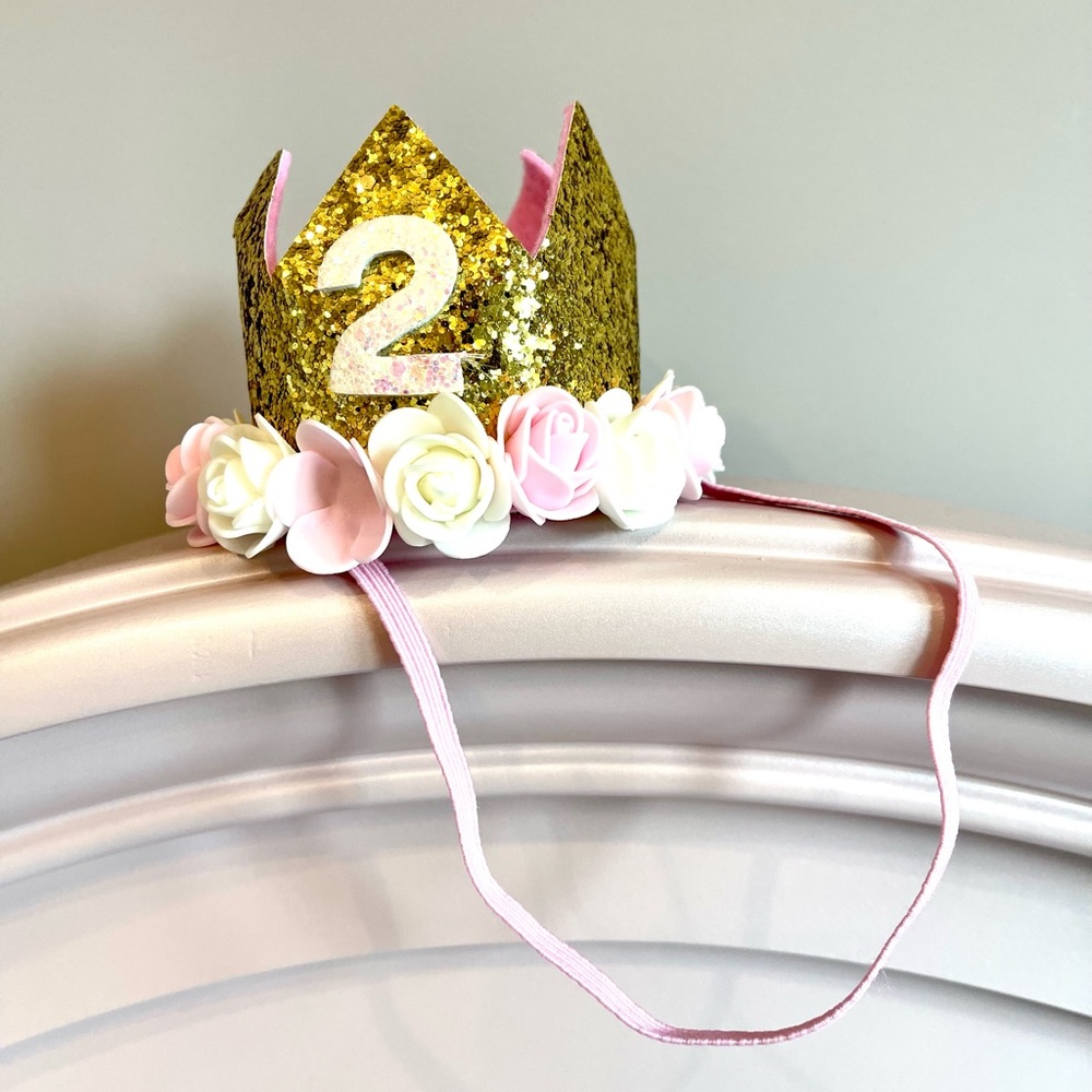2 year old mini birthday crown